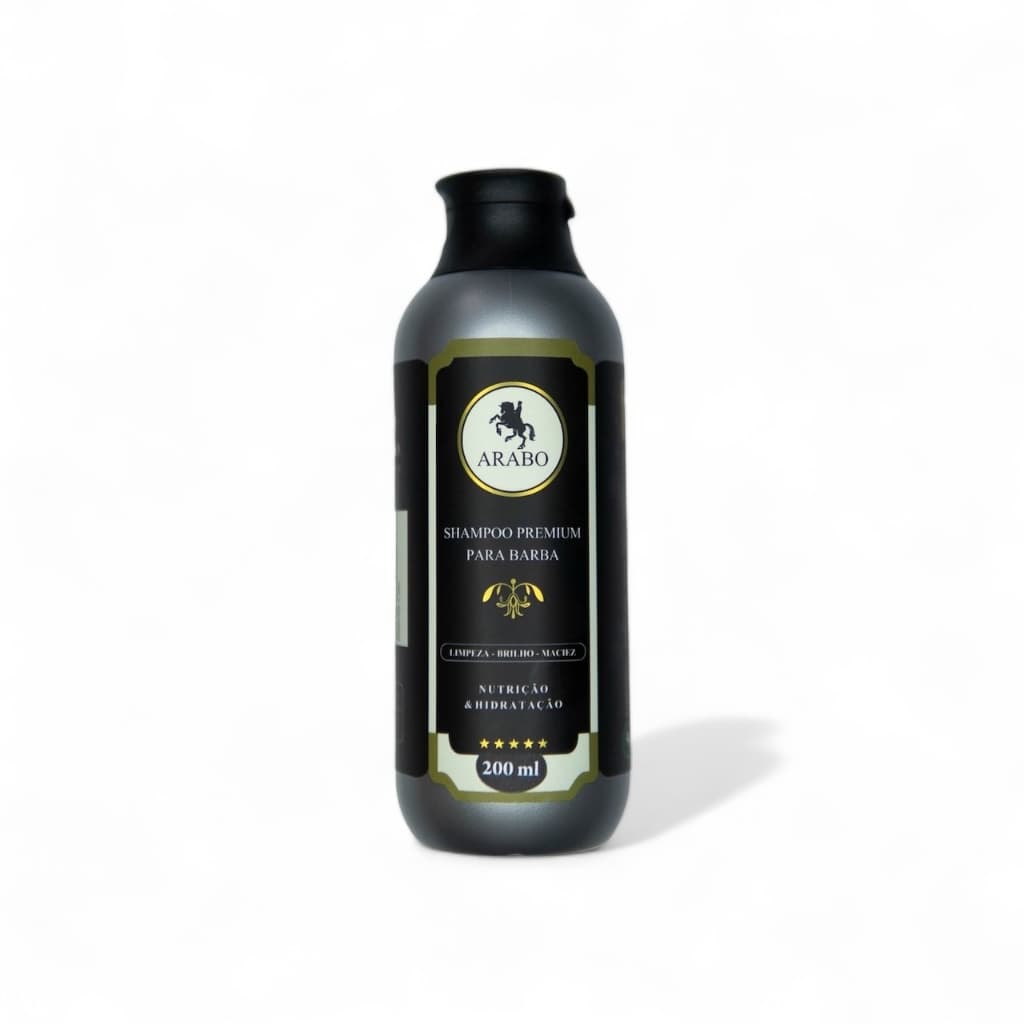 Shampoo para barba PREMIUM ARABO 200ML - Sem Petrolatos - Sem Parabenos