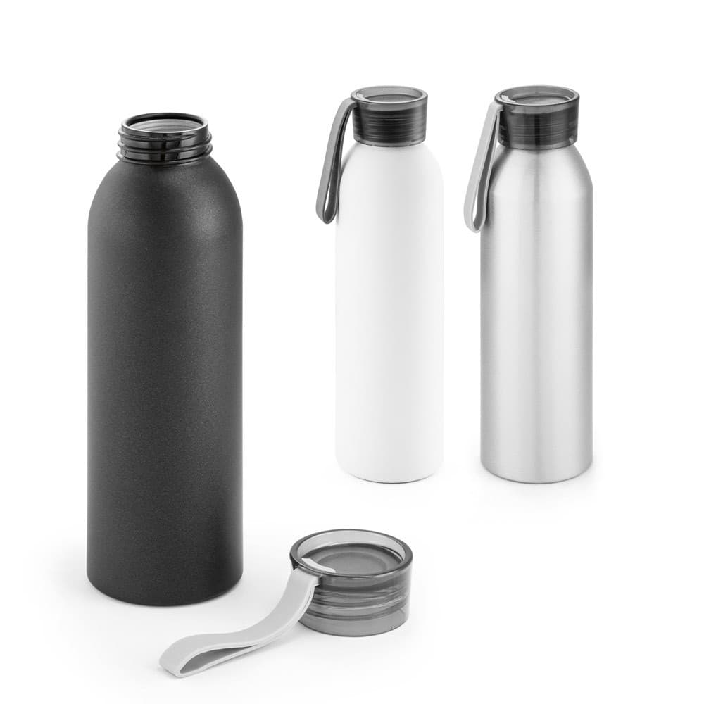 Garrafa Squeeze Metal Alumínio Alça Silicone 660ml