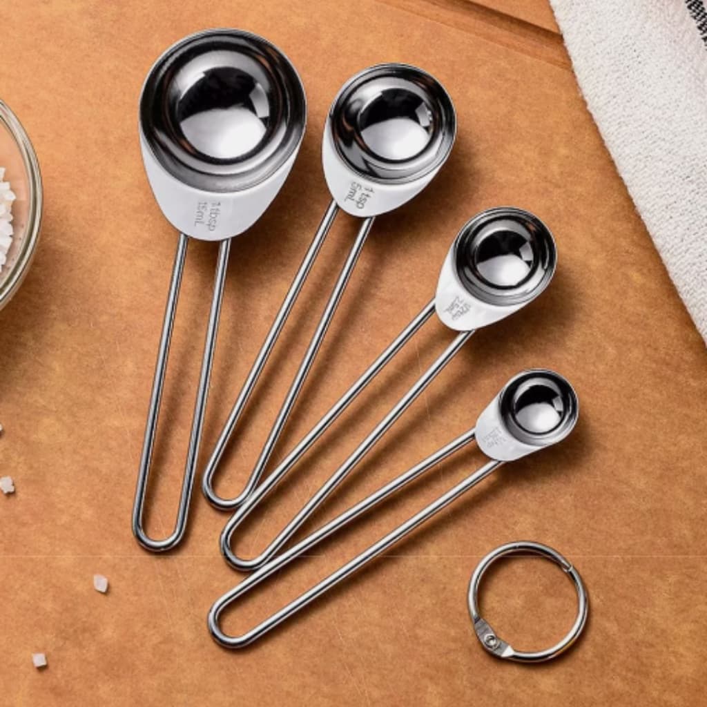 Colheres Medidoras Inox Chá Sopa Confeitaria Pães Bolos.