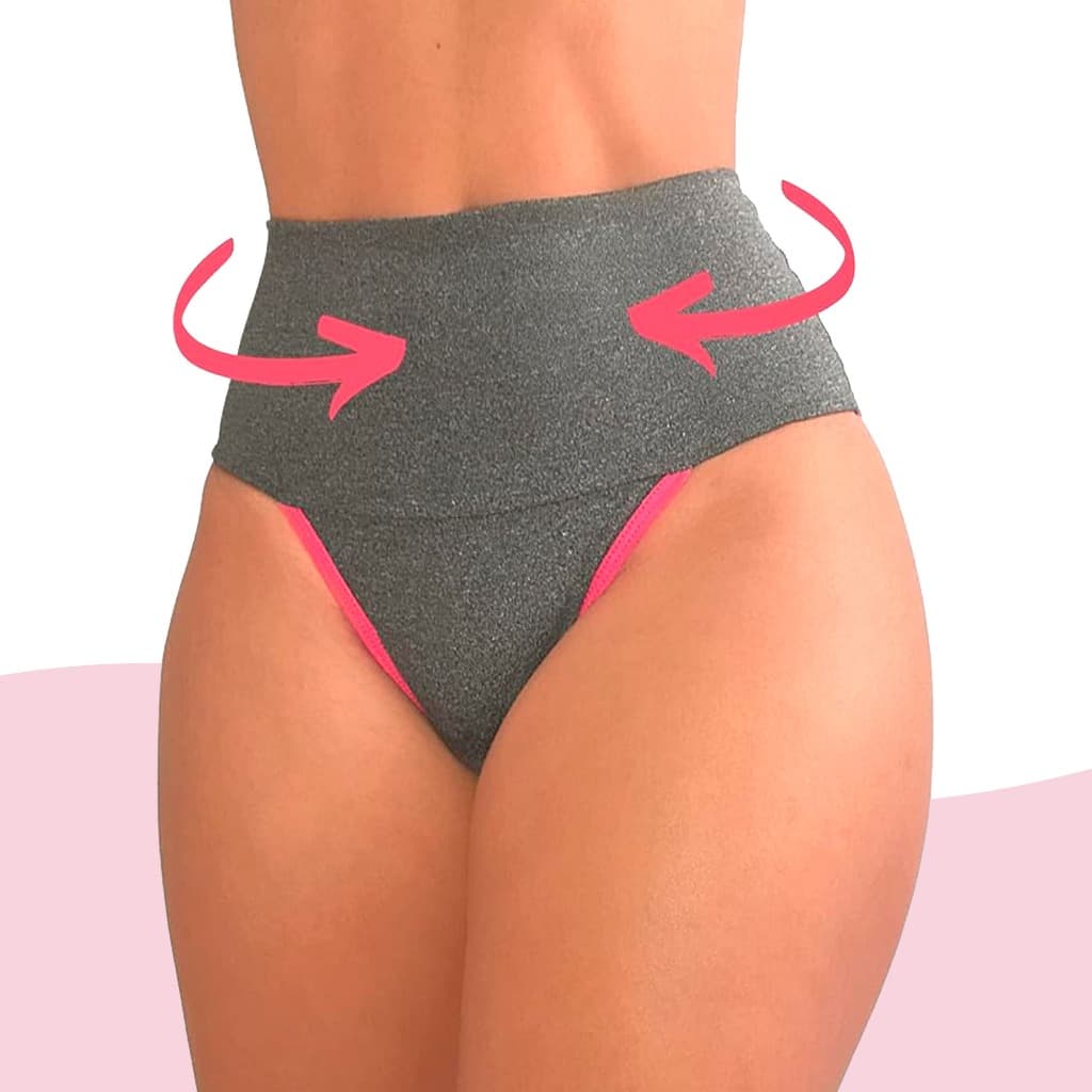 Kit 15 Calcinha Fitness Cintura Alta Cós alto Duplo Calcinha Power Fitness Compressão Abdominal
