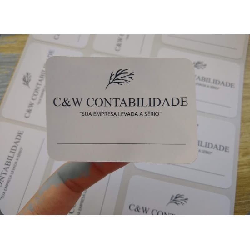 Adesivos com recorte eletrônico