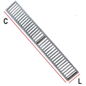 Grelha Linear de FERRO 25 x 50