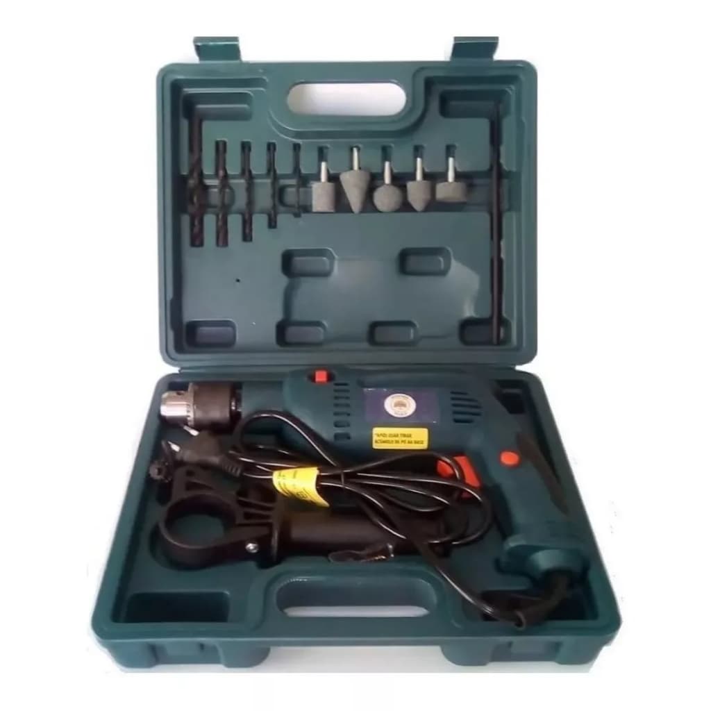 Furadeira de Impacto SH 800W com Maleta 18 Peças Oferta 08/08