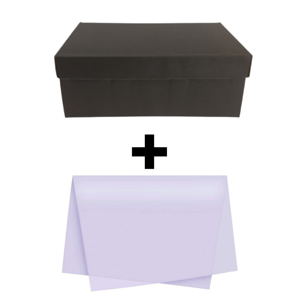 Caixa De Sapato 10un - Caixa Papelão Preto P/calçados