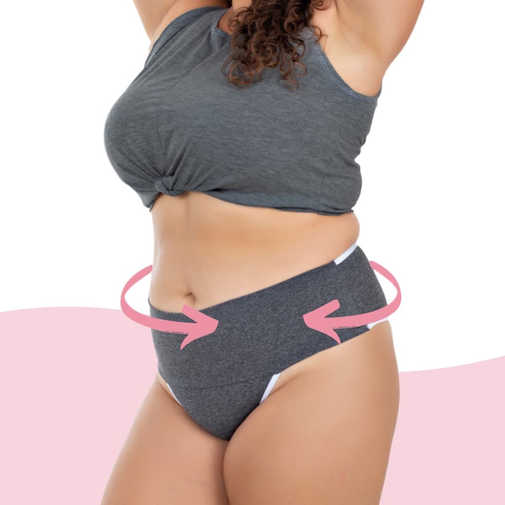 Kit 10 Calcinhas Modeladoras Plus Size Cós Largo Pos Parto - VIÉRE