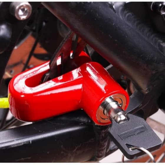 Trava de Disco de Freio Anti Furto Moto Universal Trava Segurança