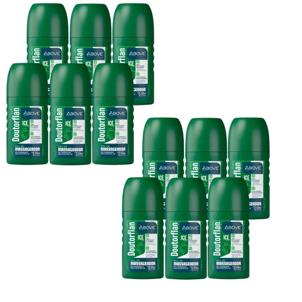 Doutorflan Above Roll-On Massageador Ice – 50ml kit 12 unidades