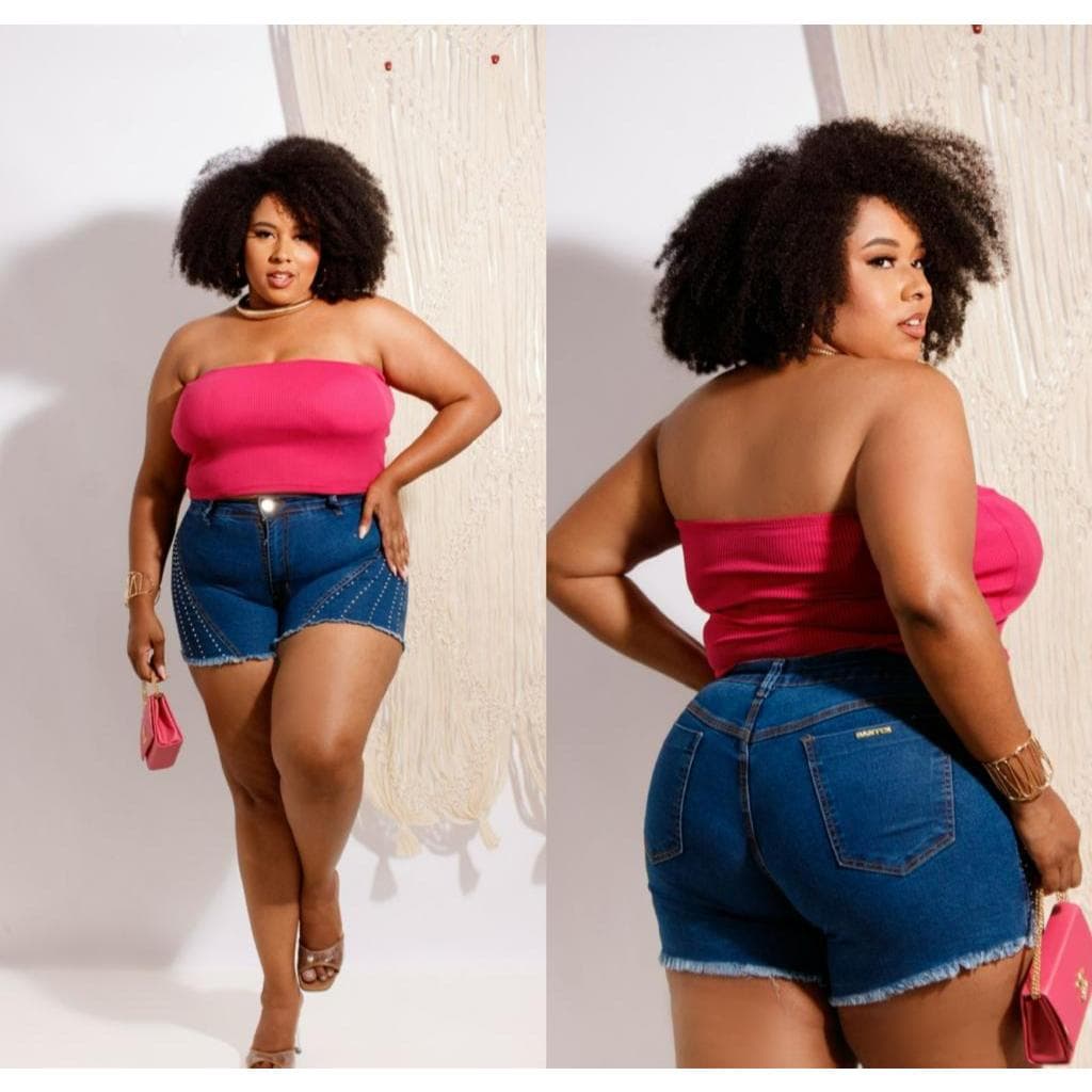 Top Faixa Tomara Que Caia Plus Size S/bojo Anarruga Reforçado