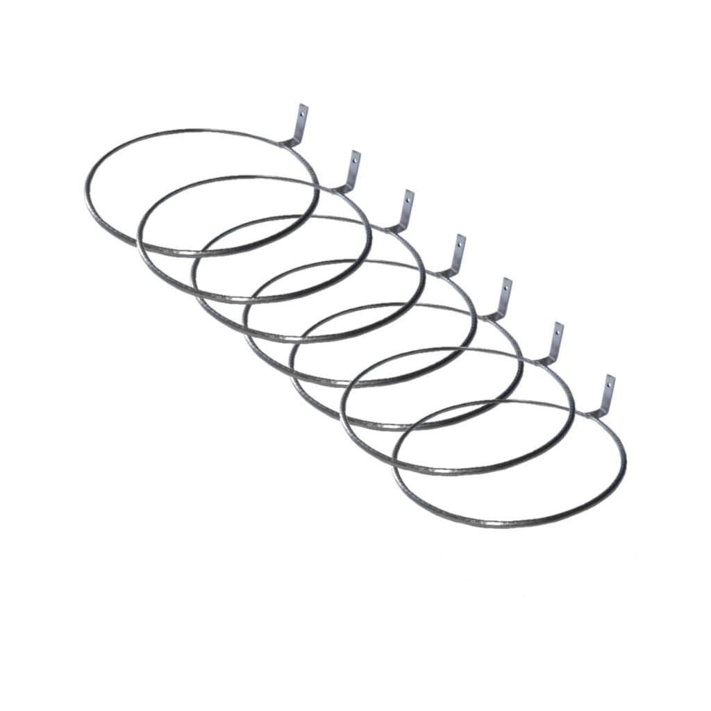 Kit 07 Suportes Anel 20cm Parafusar Painel, Parede Sem Vaso