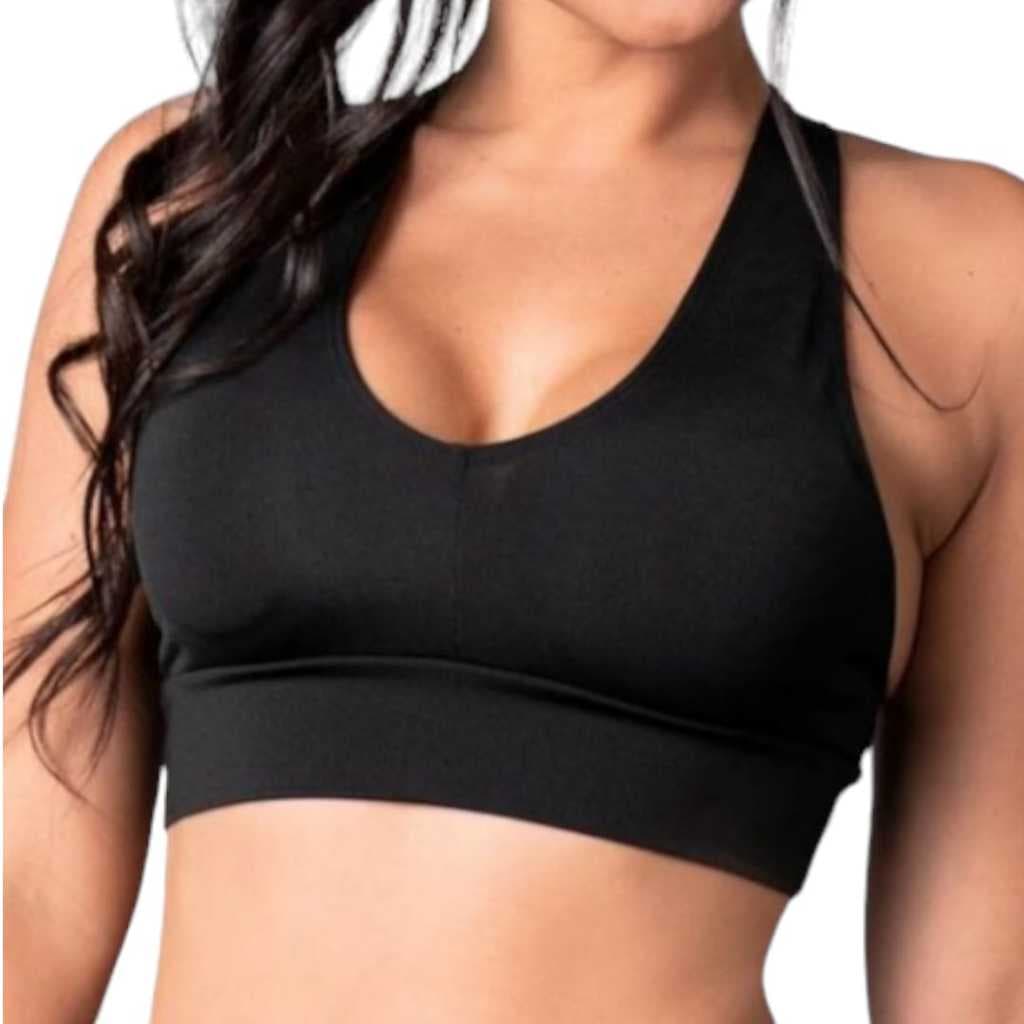 Top feminino academia - treino - caminhada - youga cores lisas