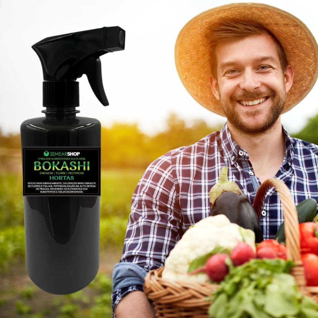 Bokashi para Hortas 1L Bio Fertilizante pronto para uso
