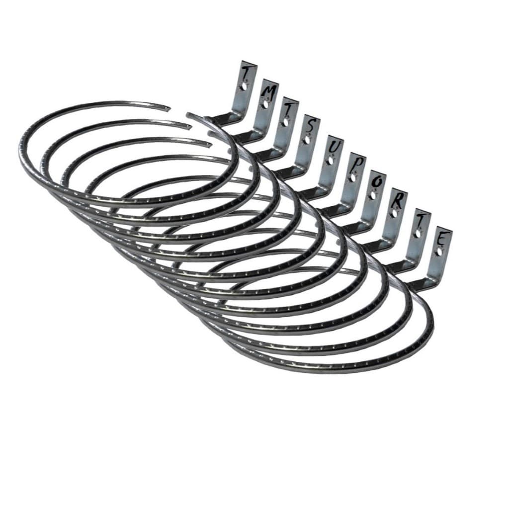 10 Suporte Anel 10cm Arco Parafusar Parede, Painel, Sem Vaso
