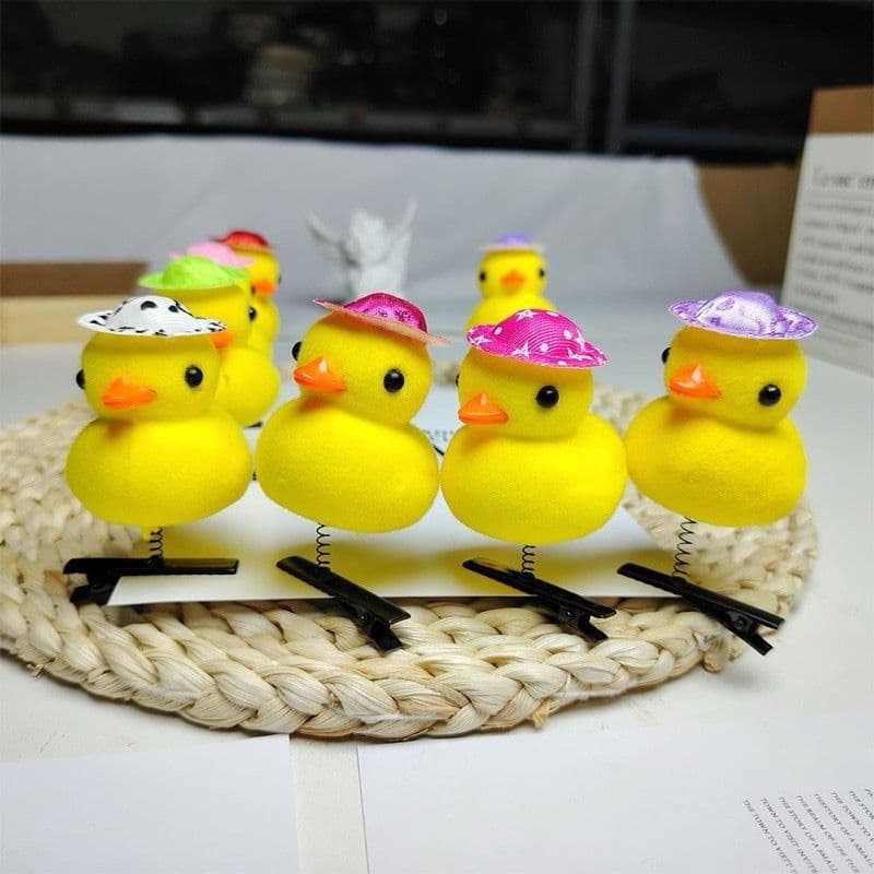 Acessório de Cabelo Maluco Presilha Infantil Pato Patinho Lembrancinha de Festa Crianças Menina