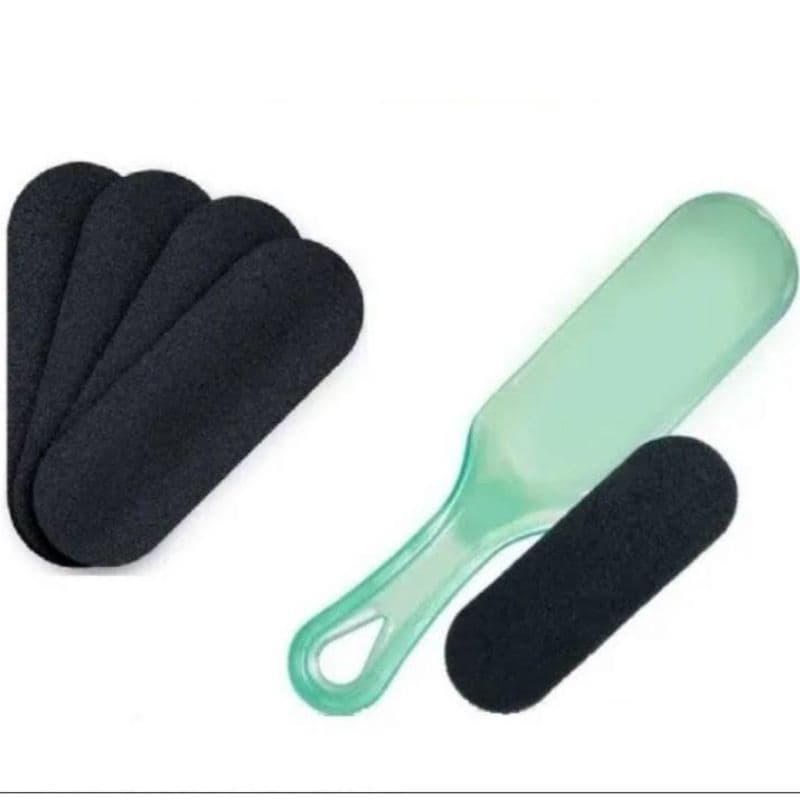 50 Refil preto adesivo rala calo pedicure com 1 base