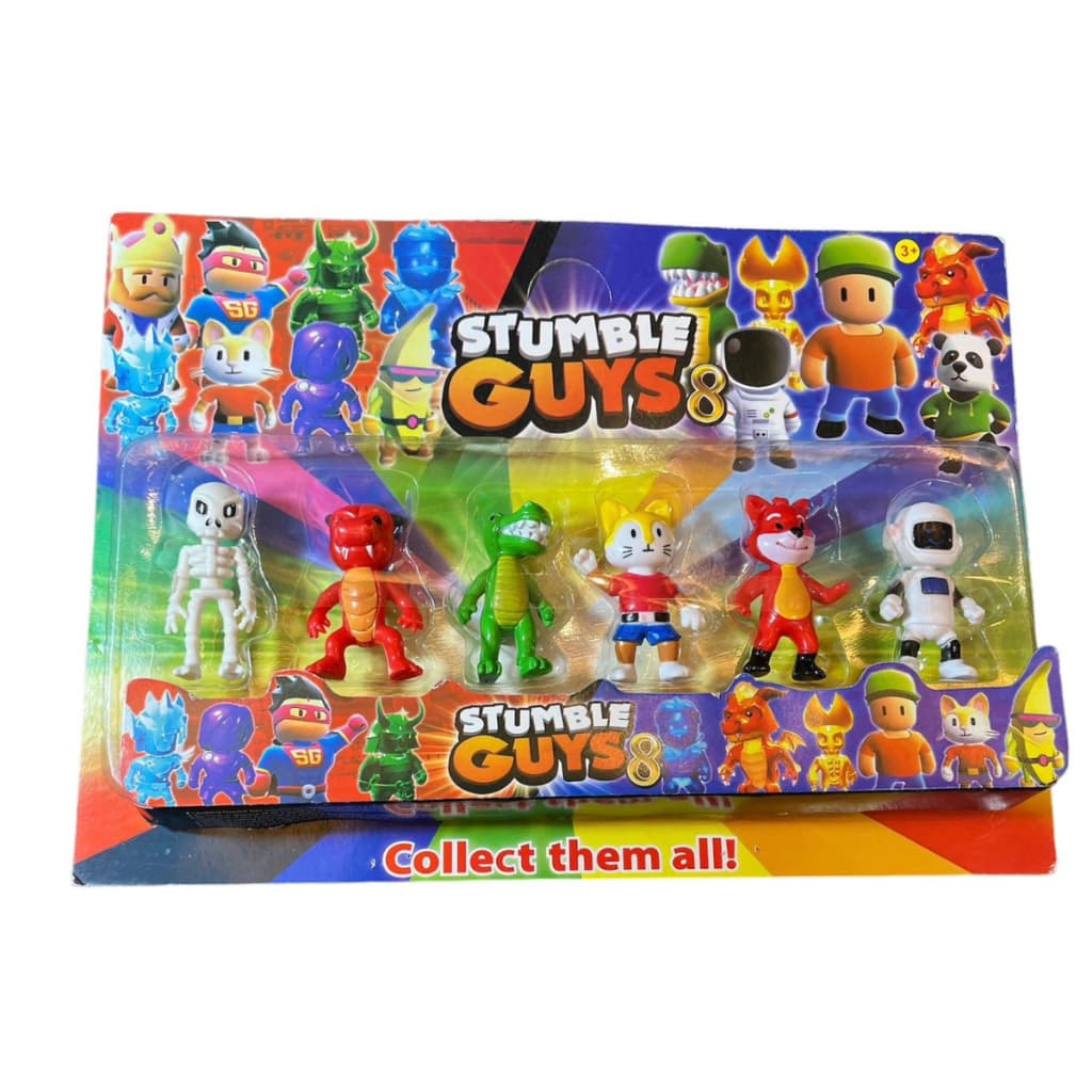 Stumble Guys Especiais Lendarios Cartela Com 6 Bonecos 6cm