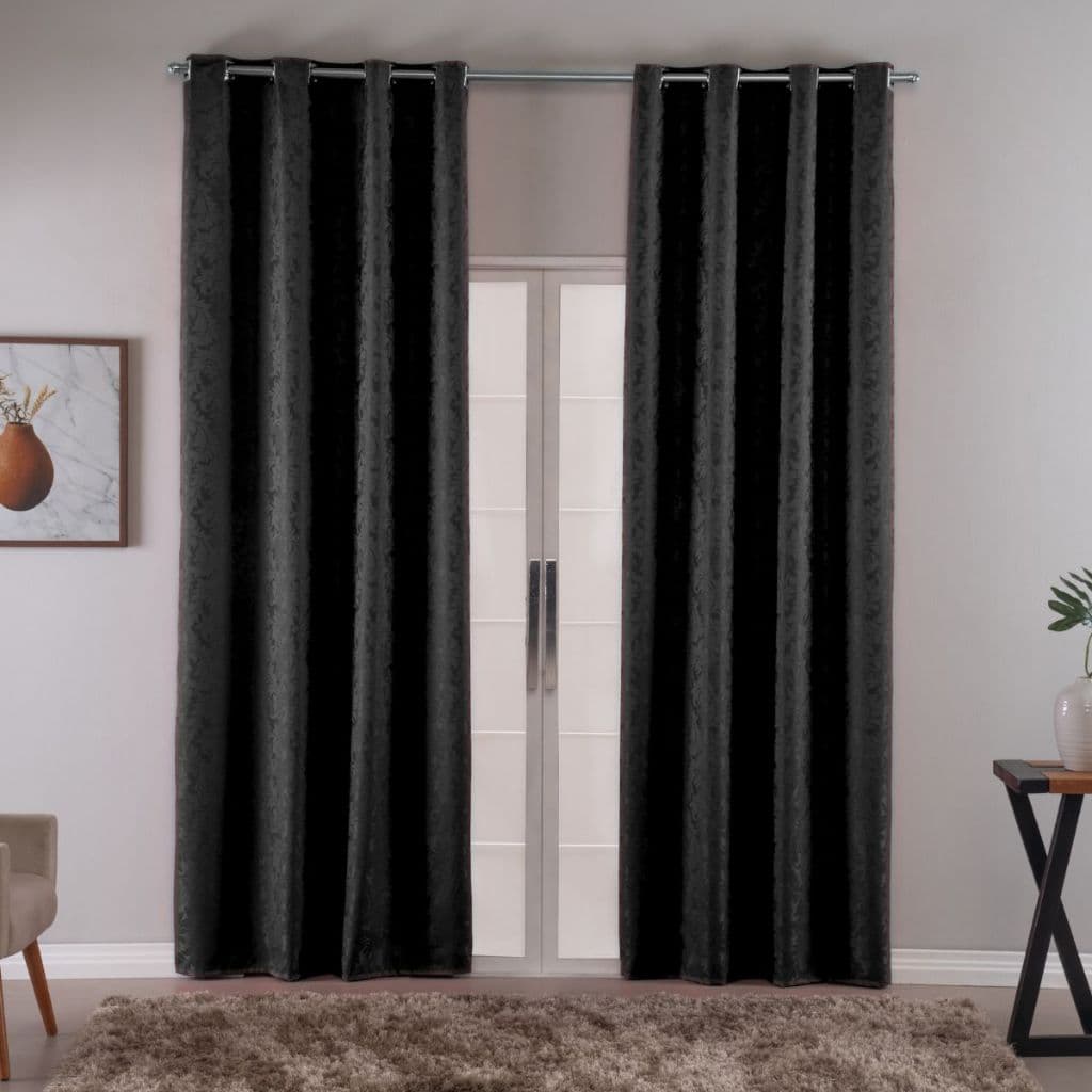 Cortina Jacquard Sala E Quarto 3 00mts X 2 70mts Esticada