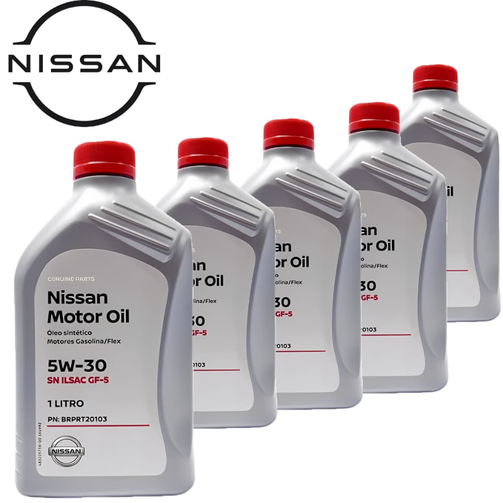 Kit 5L 5w30 Nissan 100% Sintético Original Versa March 1.0 3cc 2011 até 2020