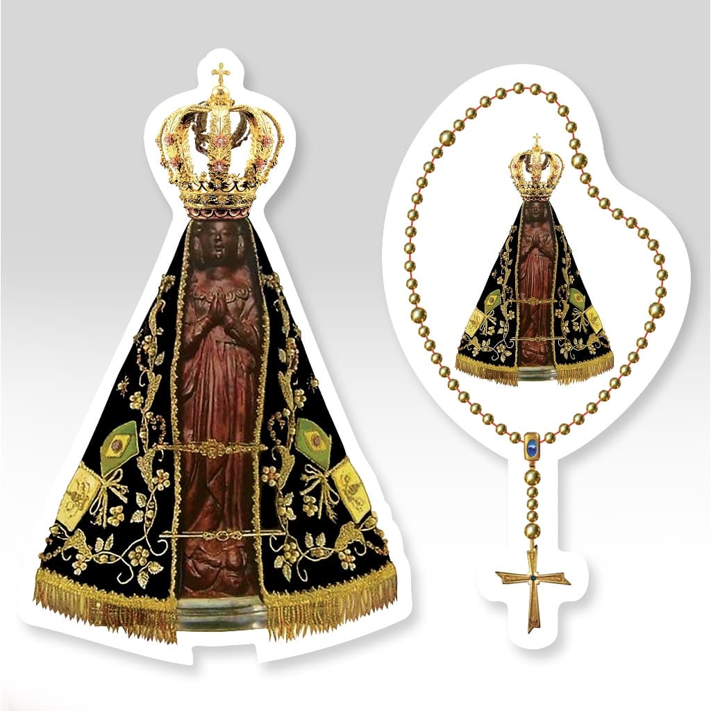 4 Quatro Adesivos Nossa Senhora Aparecida - Carro, Moto, decoração e acessórios.