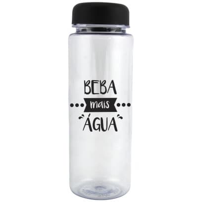 Garrafa de Água de Plástico 500ml com Frase Motivacional