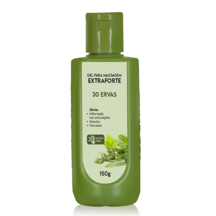 Gel Forte para Massagem 30 Ervas  Bom Medico Abelha Rainha 150g