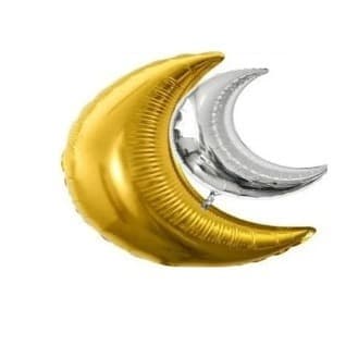 10 balões metalizado   lua  para festa 13112 - KRIAT Artigos de Festa.