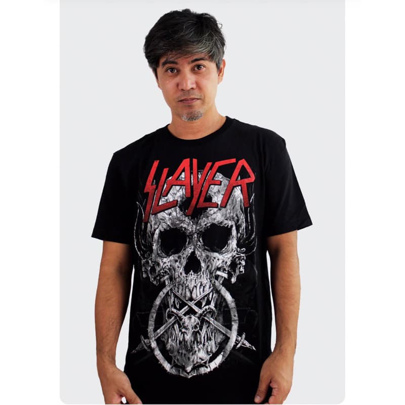 Camiseta Slayer - Skullgram Consulado do Rock camiseta de banda camiseta de rock trash metal