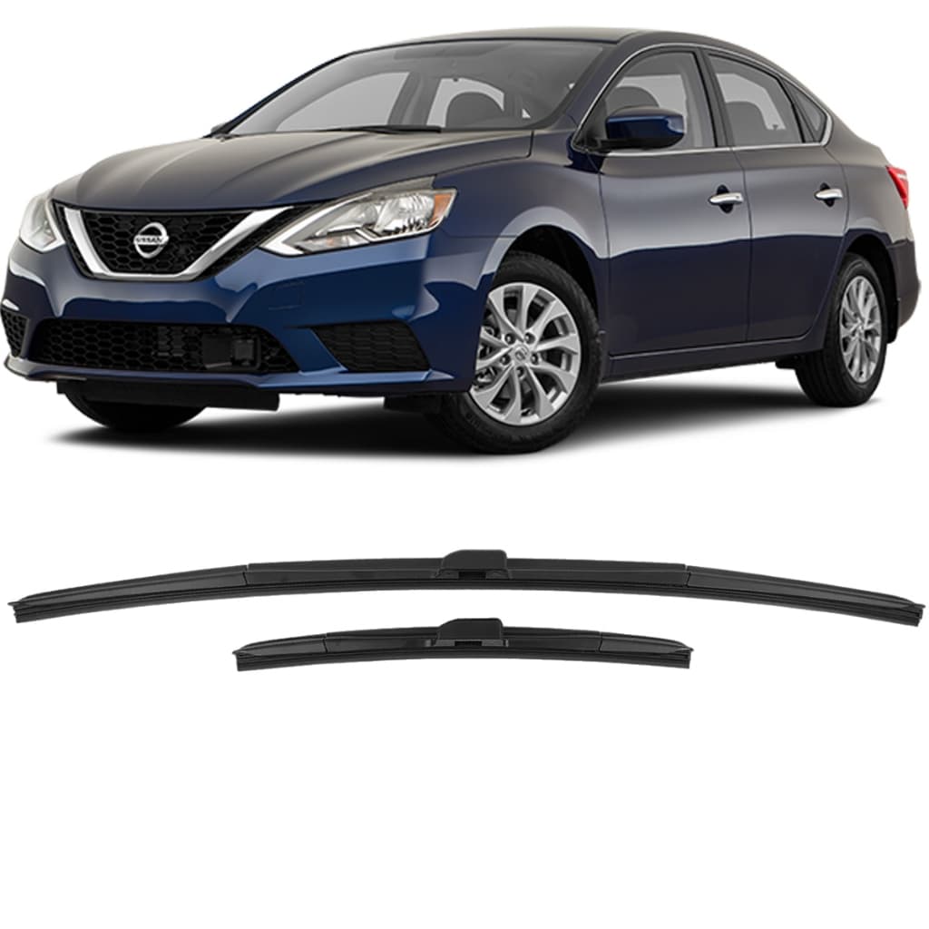 Par de Palheta Limpa Para-brisa Dianteiro Nissan Sentra 2014 a 2023