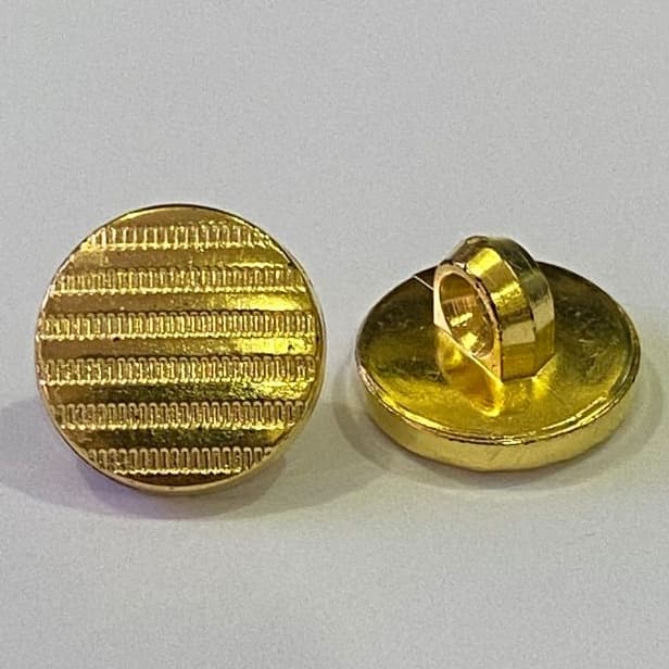 Botao Plástico com Pé Trabalhado Dourado Prata C/50 Unidades