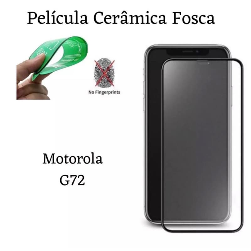 Película Fosca Cerâmica Flexível 9D Hidrogel Para Motorola Moto G72