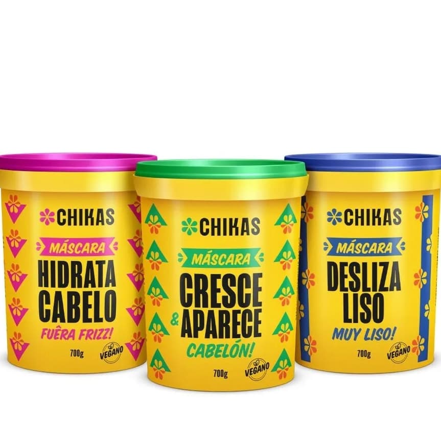 Cronograma para Cabelos Lisos 700g Chikas Cosméticos