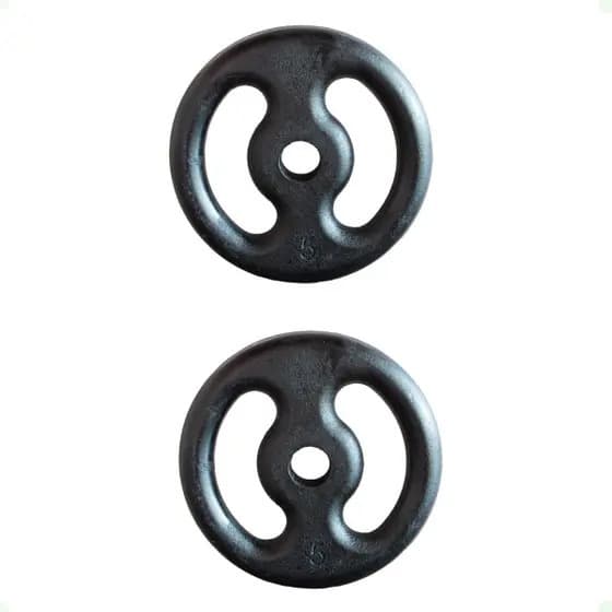Anilha Pintada Musculaçao 5kg -(par)