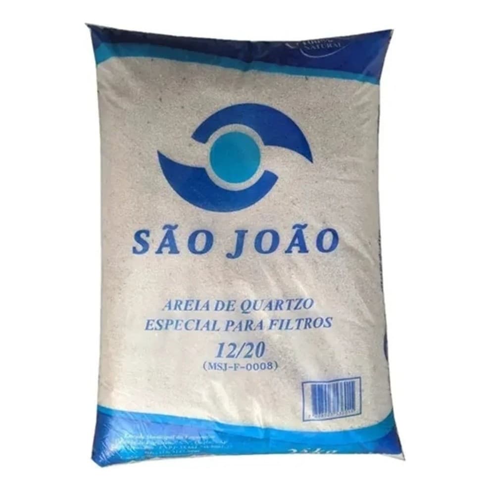 Areia Para Filtro De Piscina 25kg São João