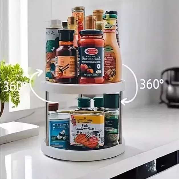 Organizador Giratório 2 Andares Cozinha E Banheiro Multiuso - Envio Já!