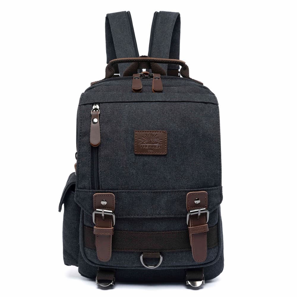 Mochila Trekker Executiva Transversal Ajustável Casual Viagem Passeio Reforçada Bolsa Masculina Unissex