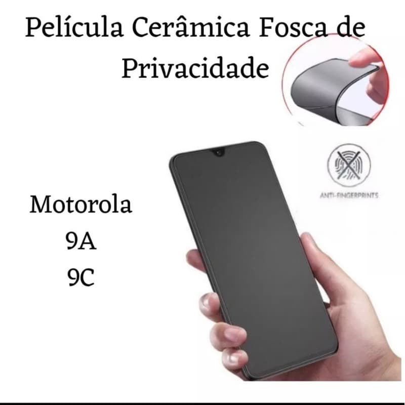 Película Cerâmica Fosca Privacidade Para Xiaomi Redmi 9C / 9A