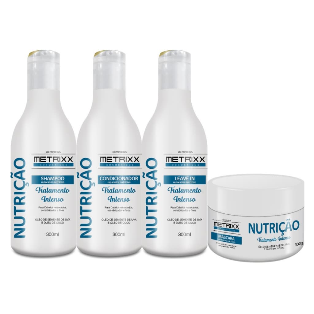 Kit Nutrição Tratamento Intenso Salão em Casa Metrixx Cosméticos