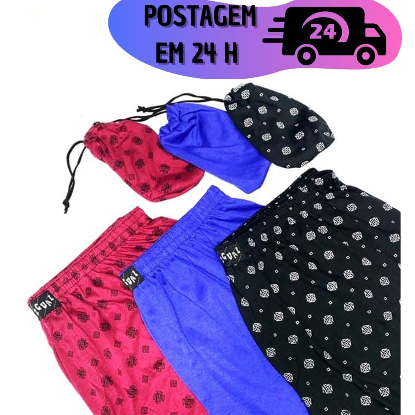 Kit com  3 - 4 - 5 - 8 - 10 Samba Canção Malha Plus-size Shorts Pijama Cueca Atacado