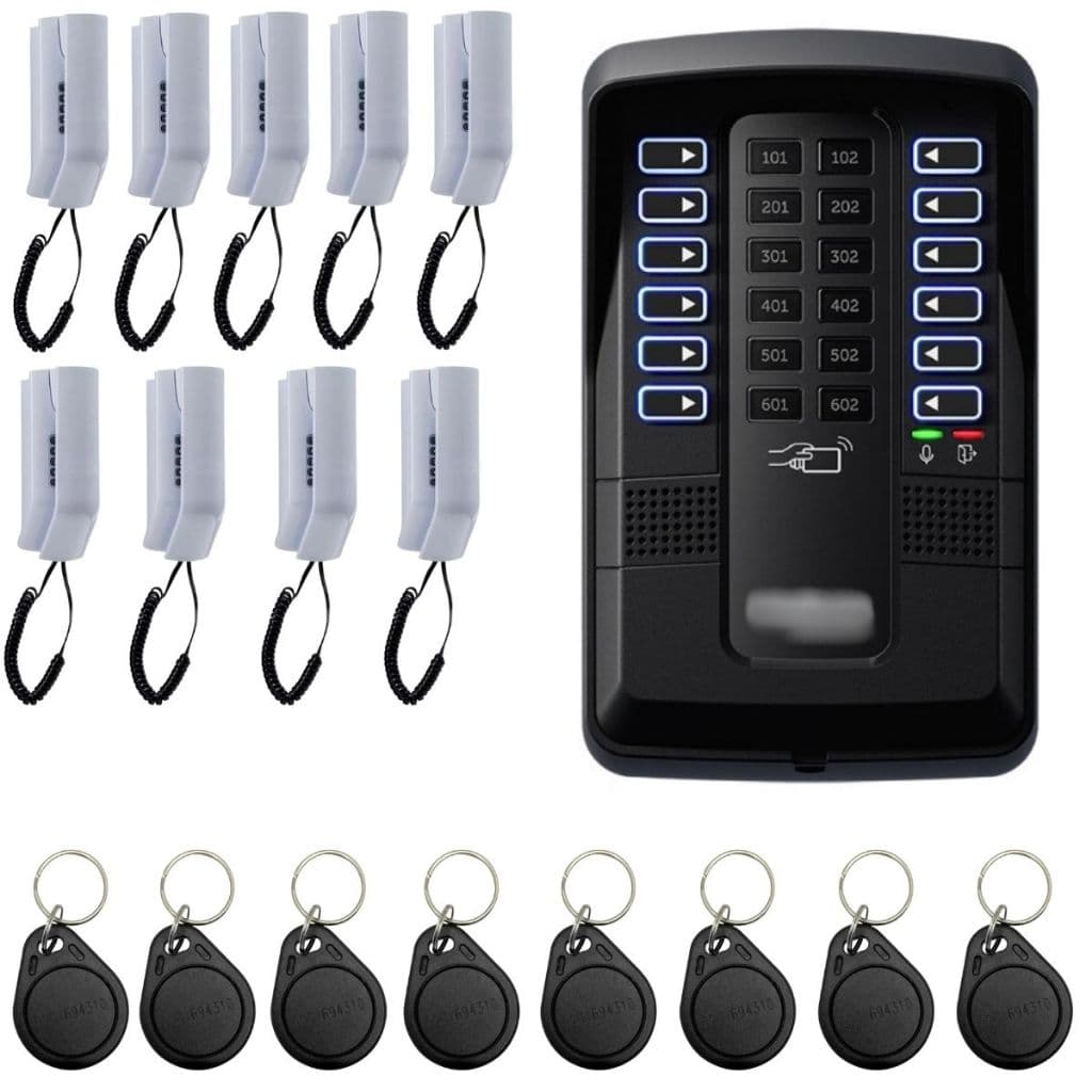 Kit Porteiro Coletivo Interfone Predial Residencial Collective 12 Pontos Intelbras Com 24 Tags