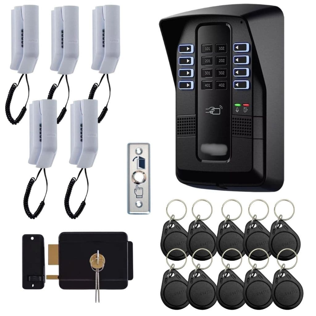 Porteiro Coletivo Interfone Residencial Comercial Collective 5 Pontos Completo Intelbras