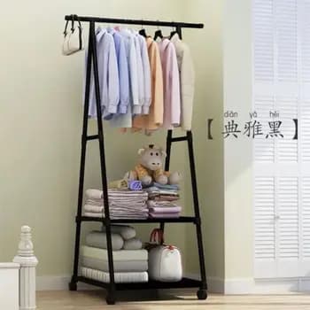 Arara de Roupas Portátil com Rodinhas Organizador de Roupas