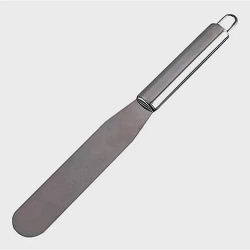 Espátula De Confeiteiro Reta Em Aço Inox 18Cm