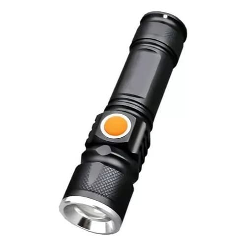 Mini Lanterna Tática Militar Longo Alcance T6 LED Recarregável