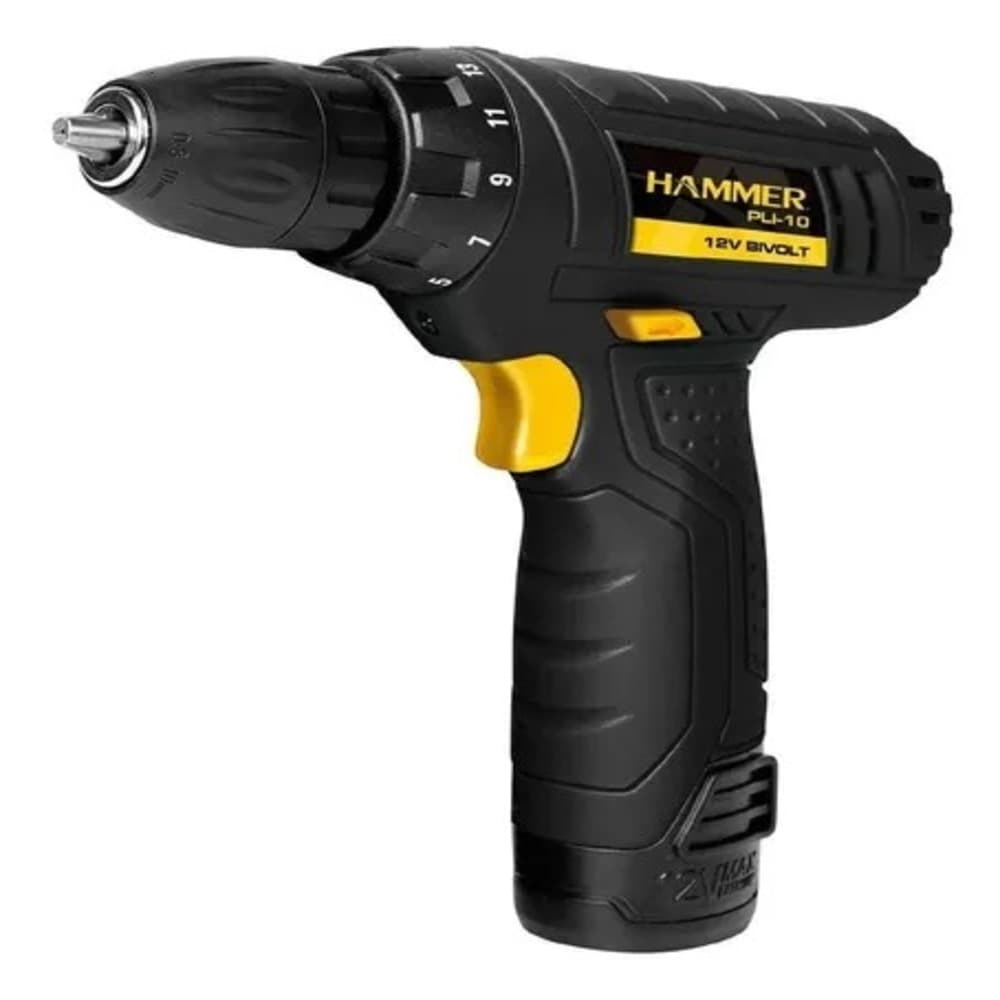 Parafusadeira e Furadeira a Bateria GYPLI10 - Hammer