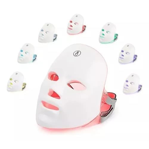 Máscara Facial Led Tratamento Fototerapia 7 Cores Bivolt Aproveite