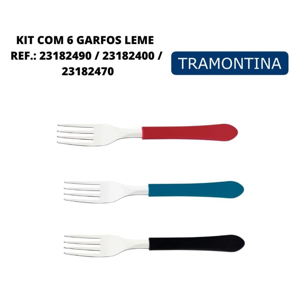 6 garfos de mesa Tramontina Leme Ref. 23182490 23182400 23182470