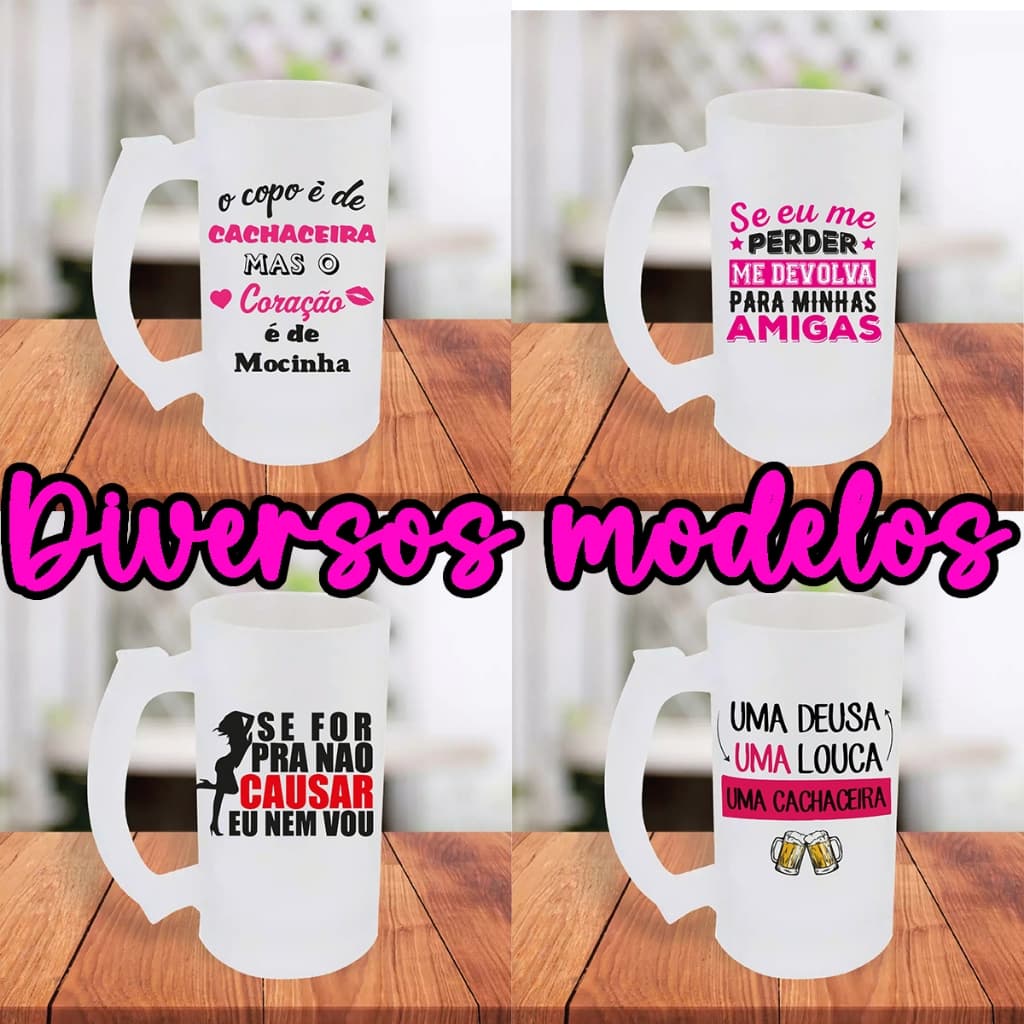 Caneca De Chopp Jateada Personalizada Amiga Parceira Cachaceira Frases Engraçadas Para Cerveja Amiga