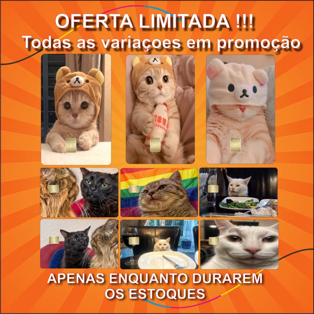 Adesivos Para Cartão Gatinho, Gato, película adesiva para cartão de, Adesivo meme, fofo, engraçado.