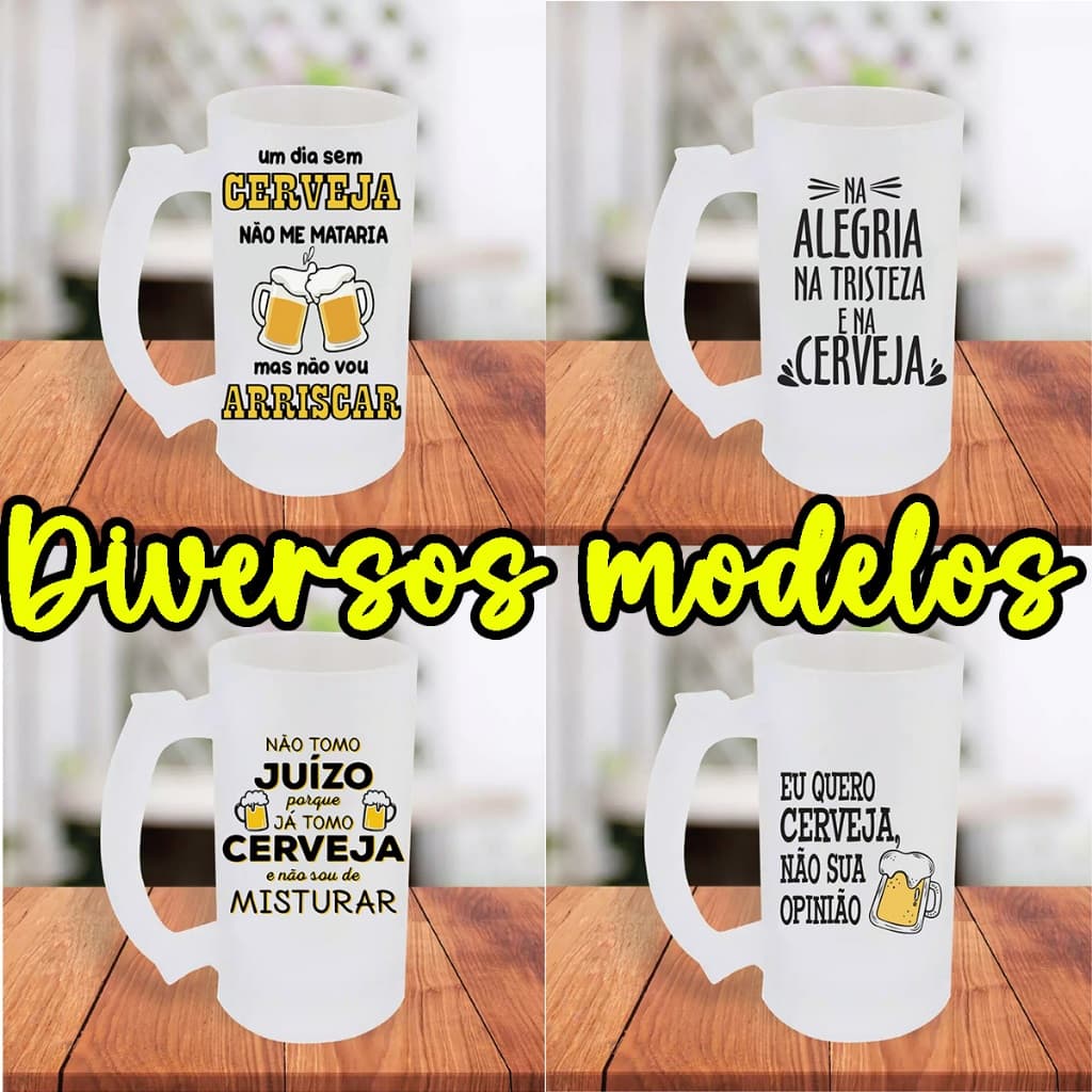 Caneca De Chopp Jateada Personalizada Frases Engraçadas Amigo Parceiro Cachaceiros  Diversos Modelos