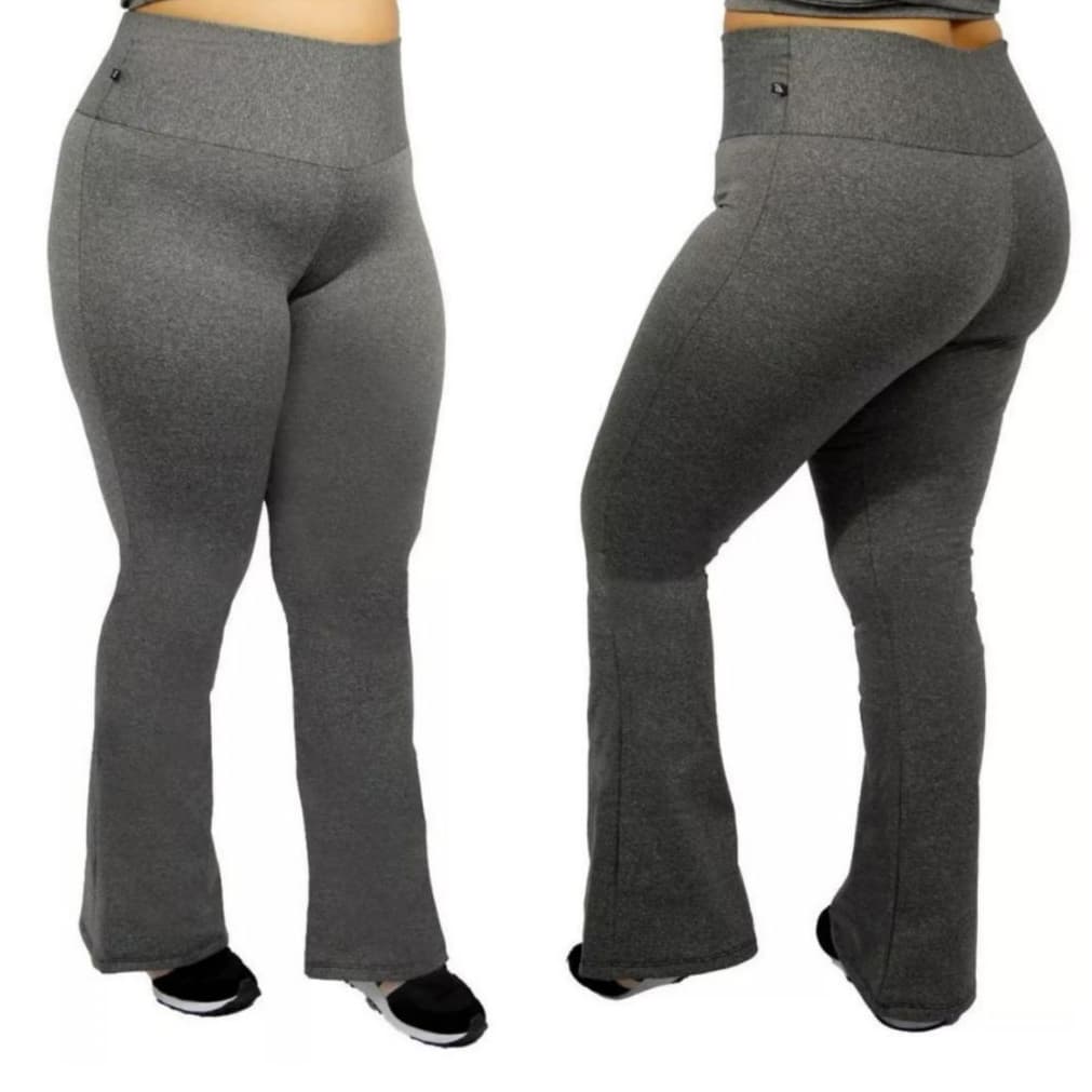 Calça Legging Flare Bailarina Plus Size Feminina G1 ao G3