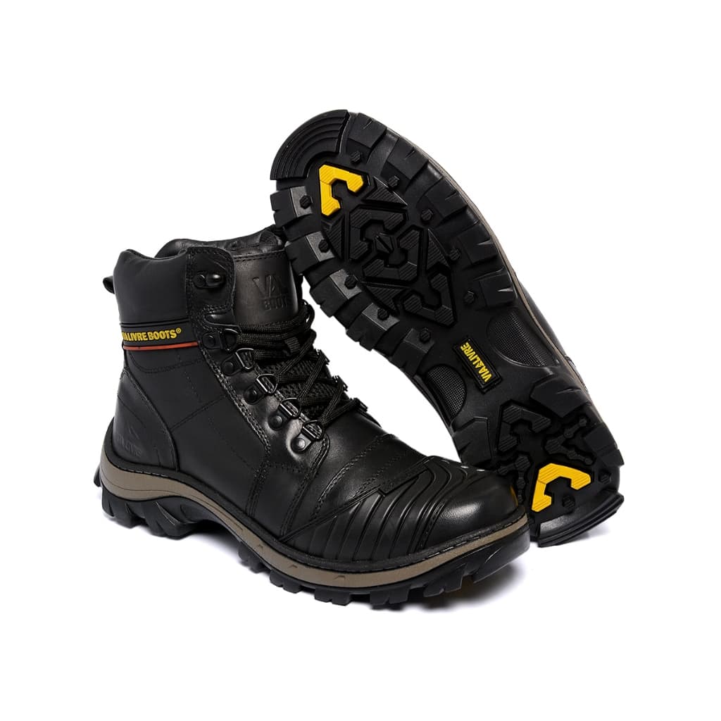 BOTA MOTOCICLISTA MODELO 020 EM COURO PREMIUM COM PROTETOR DE MARCHA.